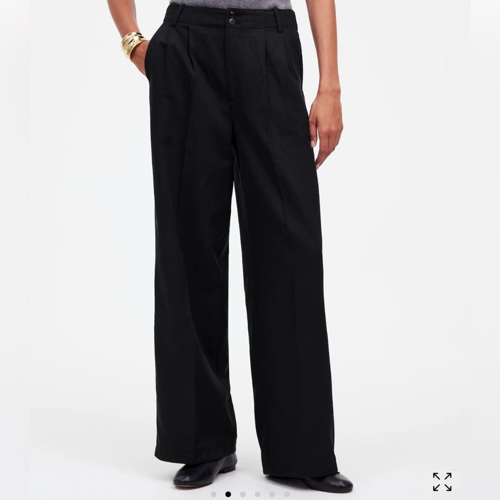 Madewell Harlow Wide-Leg Pant in Drapey Twill